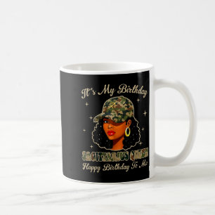 Schütze Königin Schwarze Frau Mit Cap Camo Afro G Kaffeetasse