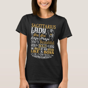 Schütze Lady Astrologie Sternzeichen Schütze T-Shirt