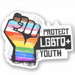 Schütze LGBTQ-Jugendliche Aufkleber