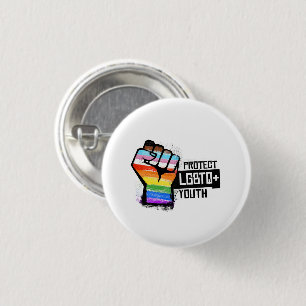 Schütze LGBTQ-Jugendliche Button