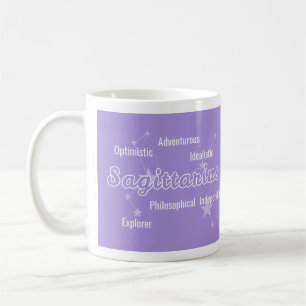 Schütze Lila Aquarell Astrologie Tierkreis Kaffeetasse