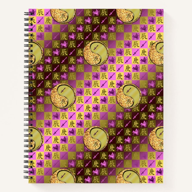 Schütze & Metalldrache Notizbuch (Vorderseite)