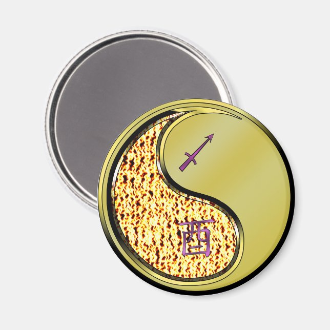 Schütze & Metallhahn Magnet (Vorderseite/Rückseite)