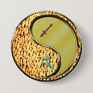 Schütze & Metallhund Button