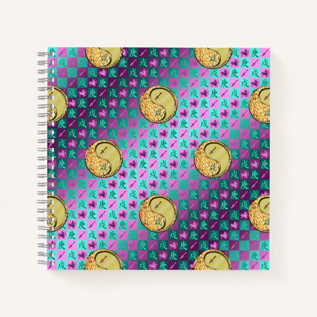 Schütze & Metallhund Notizbuch (Vorderseite)