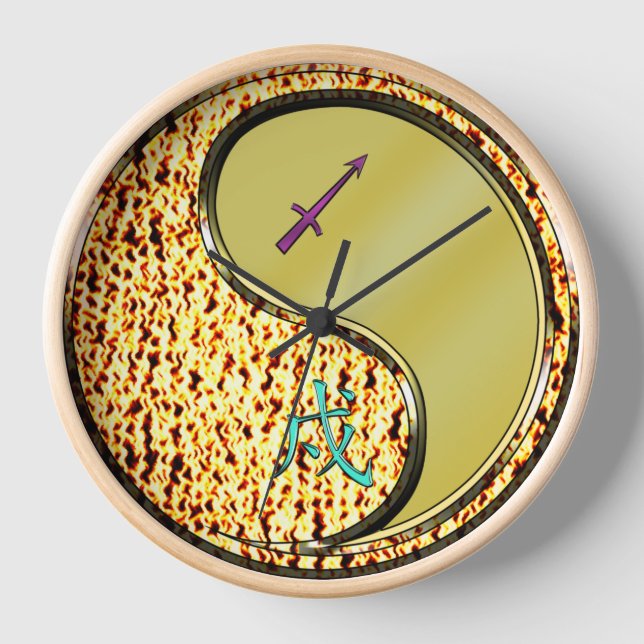Schütze & Metallhund Uhr (Vorderseite)