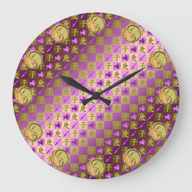 Schütze & Metallratte Große Wanduhr (Vorderseite)