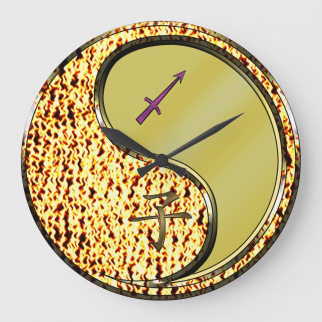 Schütze & Metallratte Große Wanduhr (Vorderseite)