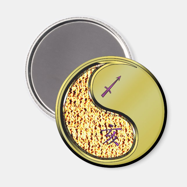 Schütze & Metallschwein Magnet (Vorderseite/Rückseite)