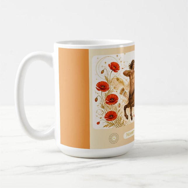 Schütze Mohn Art Nouveau Tasse (Links)