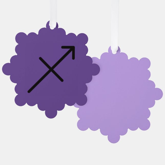 Schütze Ornament Karte (Vorderseite/Rückseite)