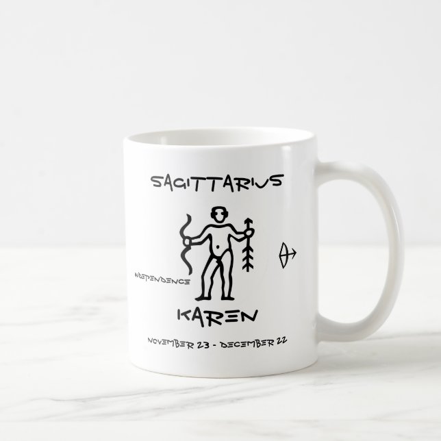 Schütze personalisiert kaffeetasse (Rechts)