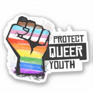 Schütze Queer-Jugendliche Aufkleber