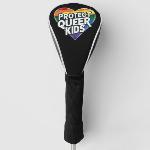 Schütze queere Kinder Regenbogenherz LGBT Stolz Golf Headcover