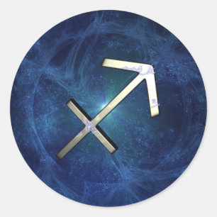 Schütze Runder Aufkleber