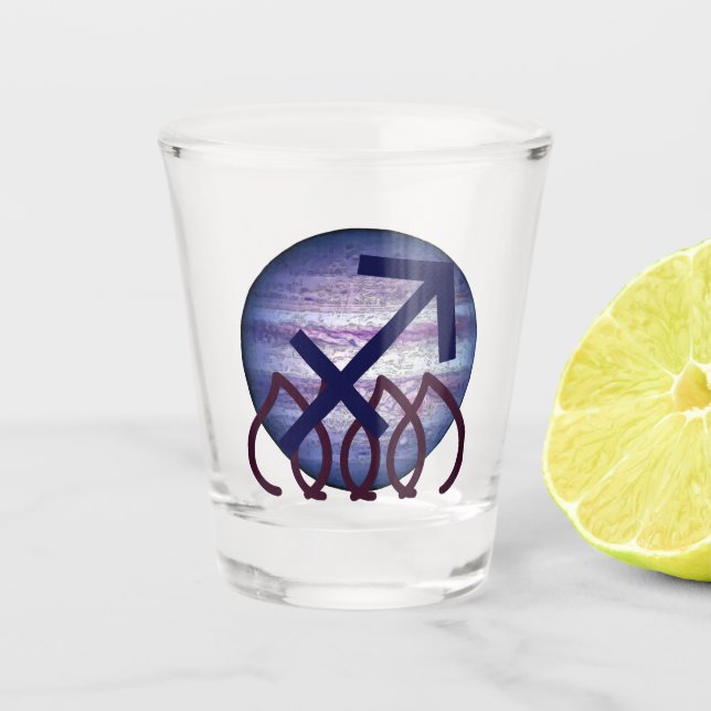 Schütze Schnapsglas (Vorderseite)