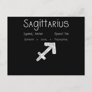 Schütze Schütze Symbol Astrologie Geburtstagsgesch Postkarte