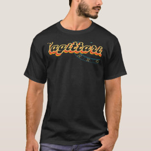 Schütze Sternzeichen Retro Grafik Astrologie T-Shirt