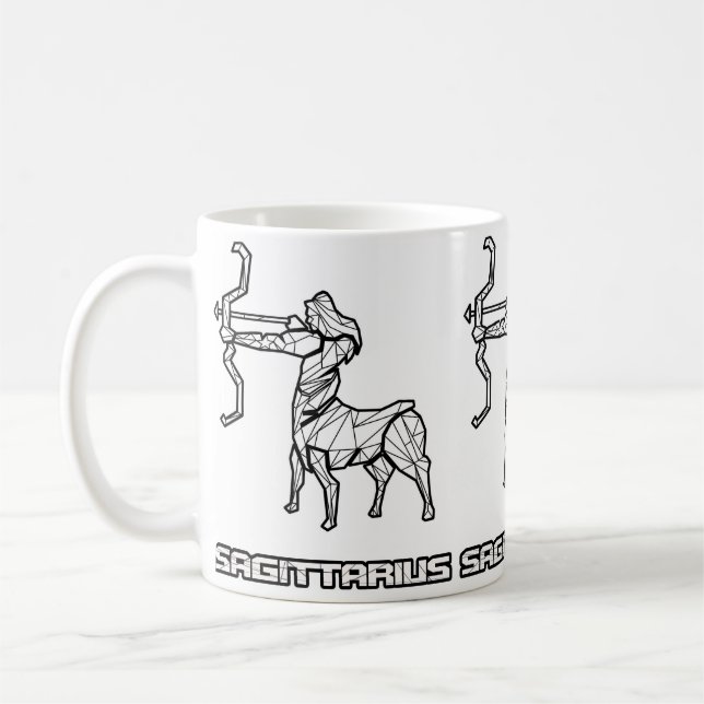 Schütze-Sternzeichen-Tasse Kaffeetasse (Links)
