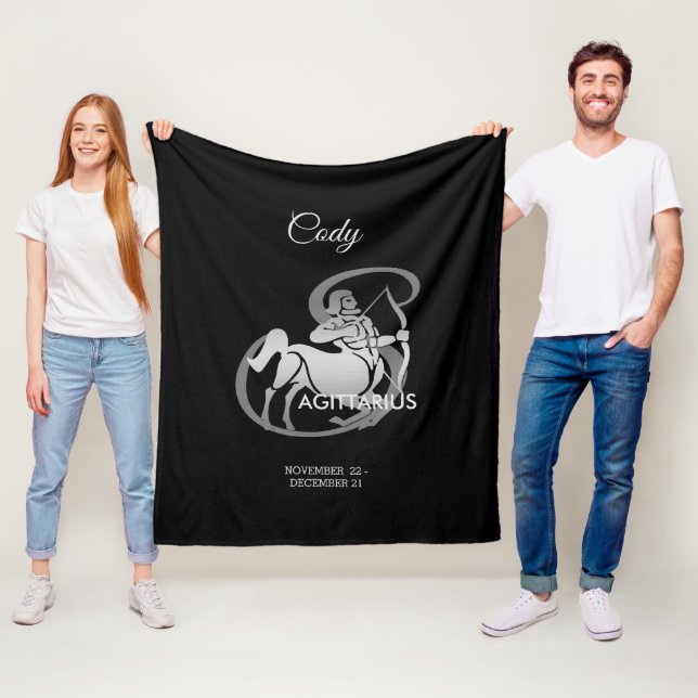 Schütze - Tierkreis-Zeichen Fleecedecke (Beispiel)