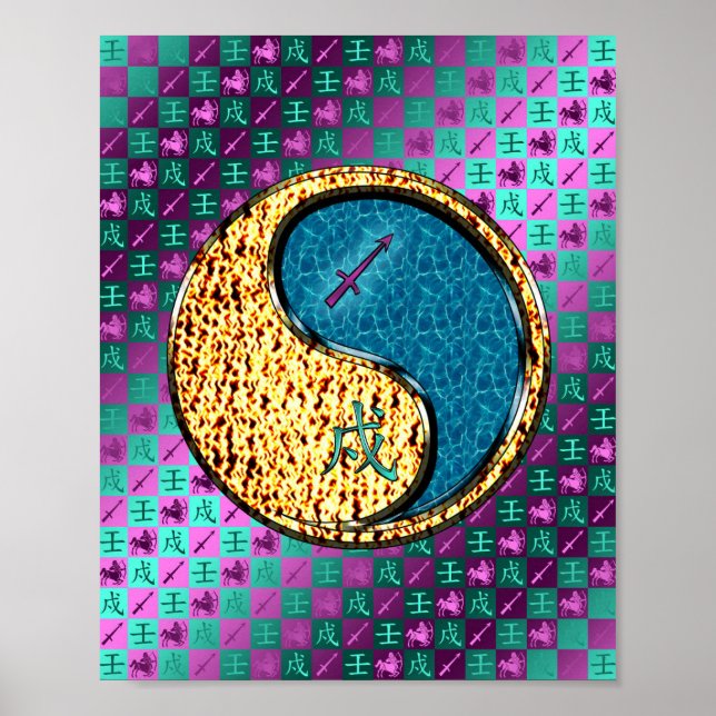 Schütze und Wasserhund Poster (Vorne)