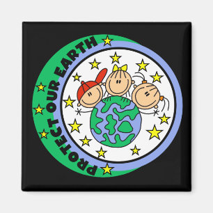 Schütze unsere Erde T-Shirts und Geschenke Magnet