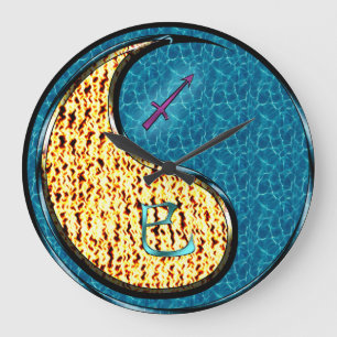 Schütze & Wasserschlange Große Wanduhr