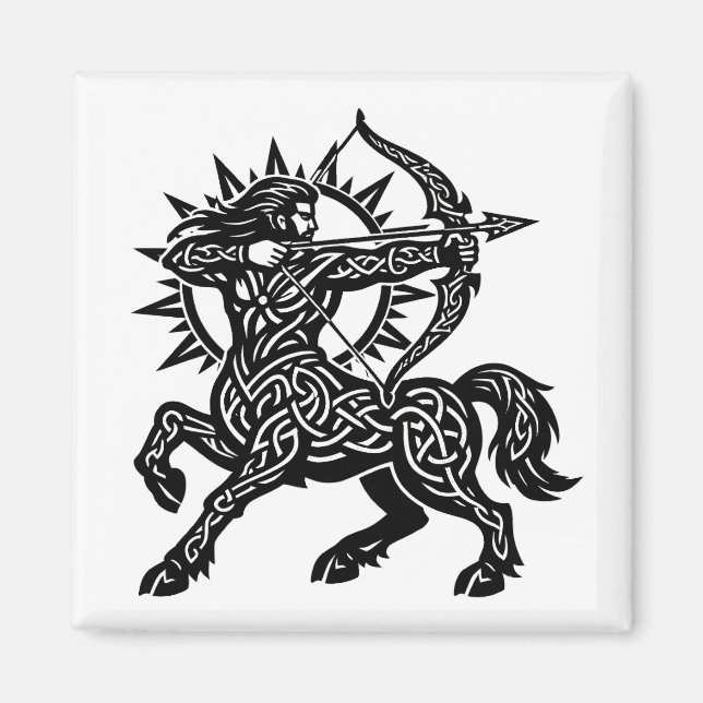 Schütze Zentaur Schütze — Mythische Zodiak-Tintear Magnet (Vorne)