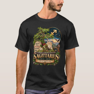 Schütze Zodiac Bonsai Kunst T-Shirt