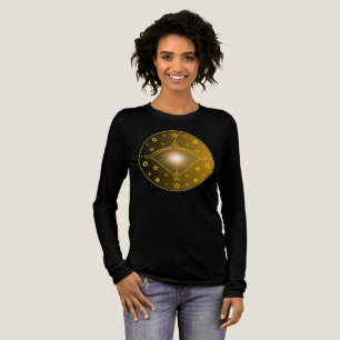 Schütze-Zodiac-Emblem Minimales Himmelsymbol Tri-Blend Shirt