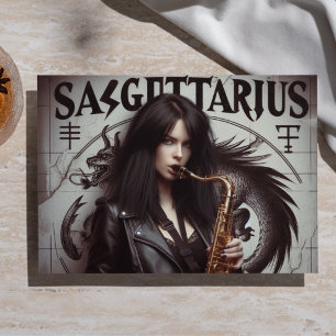 Schütze-Zodiac-Musiker-Saxophon-Decoupage  Seidenpapier