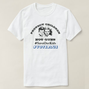SCHÜTZEN KINDER NICHT GUNSTEN #VOTEBLUE T-Shirt