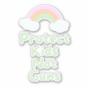 Schützen Kinder nicht Waffen Word Art Vinyl Decal Aufkleber