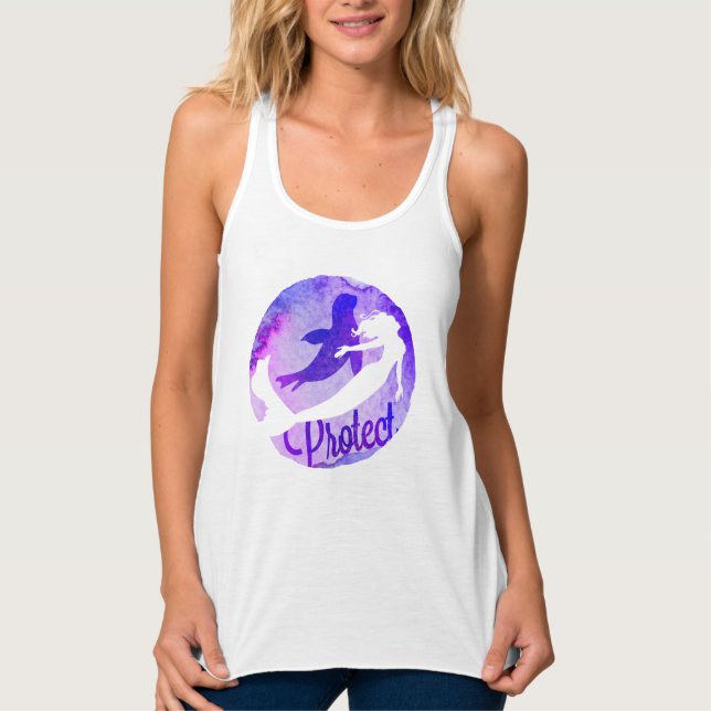 "Schützen" mit Mermaid und Harbour-Siegel Tank Top (Vorderseite)