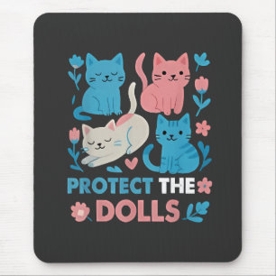 Schützen Sie die homogenen LGBT-Katzen des Dollars Mousepad