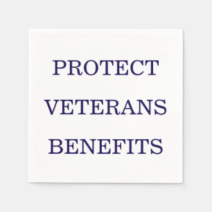 Schützen Sie die Leistungen für Veteranen politisc Serviette