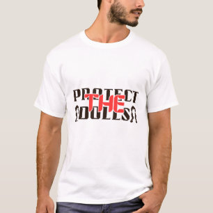 Schützen Sie die Puppen - gotische Typografie T-Shirt