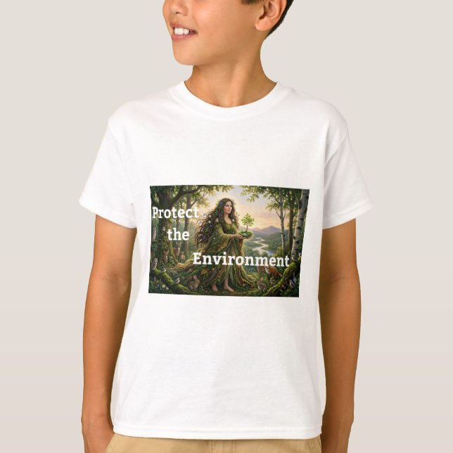 Schützen Sie die Umwelt  T-Shirt (Vorderseite)