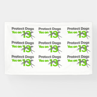 Schützen Sie Hunde - ja auf kleiner Fahne 13 Banner
