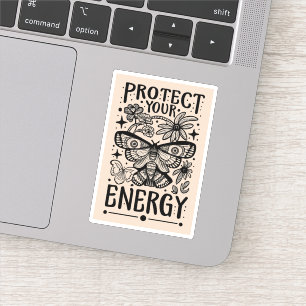 Schützen Sie Ihre Energie zauberhaft ästhetisch Aufkleber