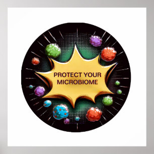 Schützen Sie Ihre Mikrobiom-Probiotika für die Ges Poster