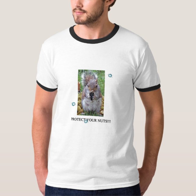 Schützen Sie Ihre Nüsse T-Shirt (Vorderseite)