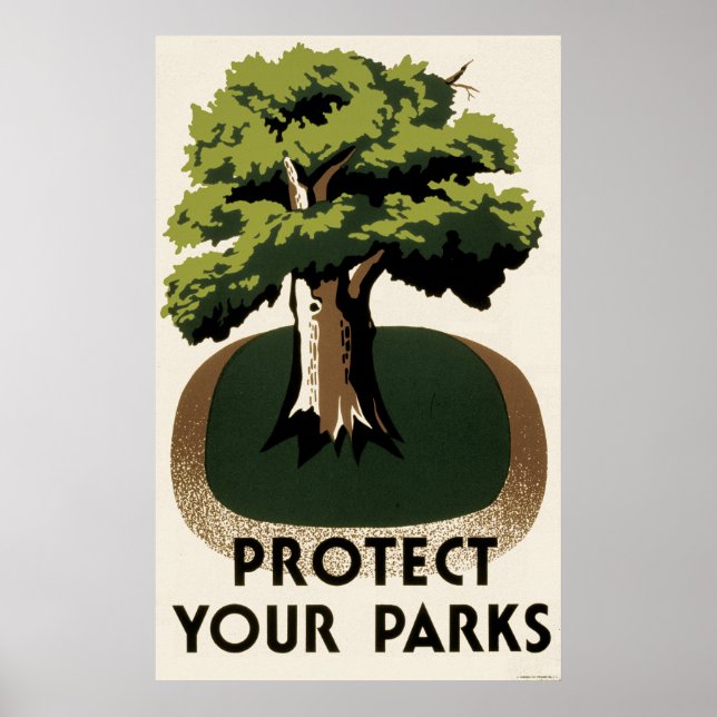 Schützen Sie Ihre Parks Poster (Vorne)