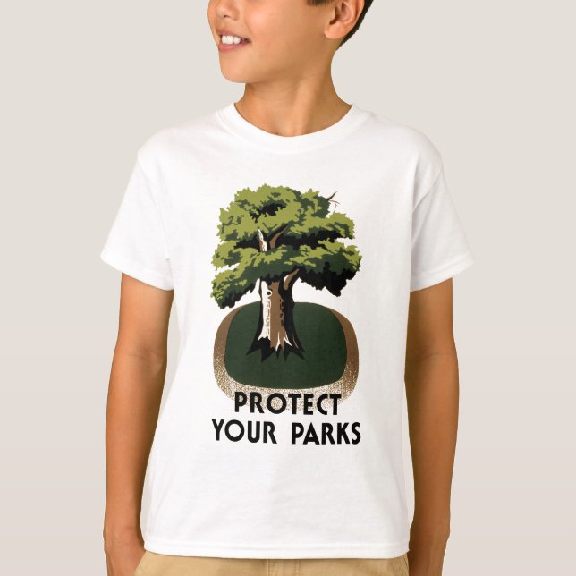 Schützen Sie Ihre Parks T-Shirt (Vorderseite)