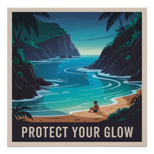 Schützen Sie Ihren Glow Poster