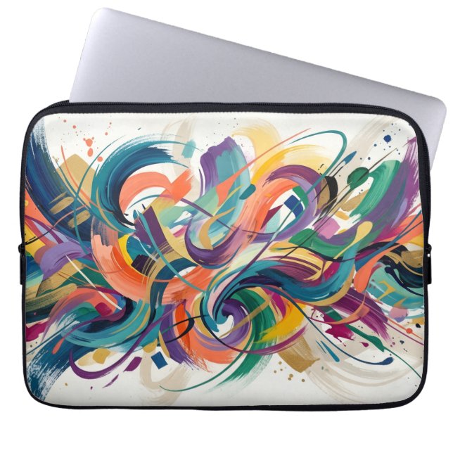 Schützen Sie Ihren Laptop mit Kunst und Stil Laptopschutzhülle (Vorderseite)