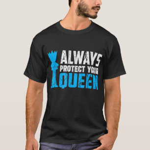 Schützen Sie immer Ihre Königin Cooles Schach T-Shirt