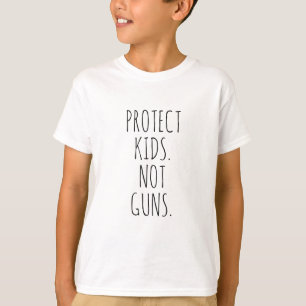 Schützen Sie Kinder Nicht Waffen schwarze handgesc T-Shirt