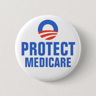 Schützen Sie Medicare Obama 2012 Button