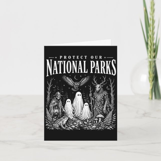 Schützen Sie Nationalparks oder heimsuchen Sie den Karte (Vorderseite)